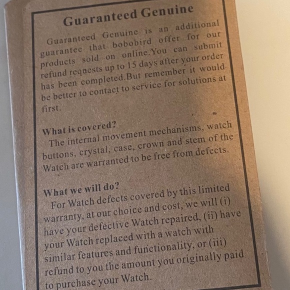 BOBO BIRD Men's Black Wooden Watch - Cowhide Leather Strap, Quartz Face - Picture 9 of 11